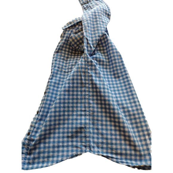 Cat Jack Shirt Boys Large Button Down Pocket Long Sleeve School Checkered - Picture 14 of 14